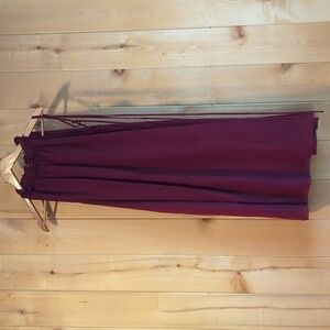 Pinkblush A-Line Skirt in Deep Burgundy